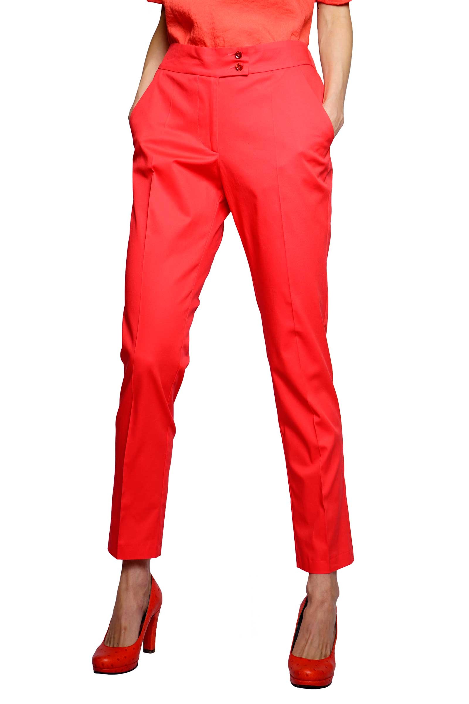 Straight red pants